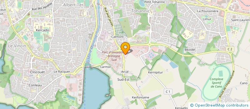 localisation de l'entreprise CA GOLFE DU MORBIHAN - VANNES AGGLOMERATION à VANNES