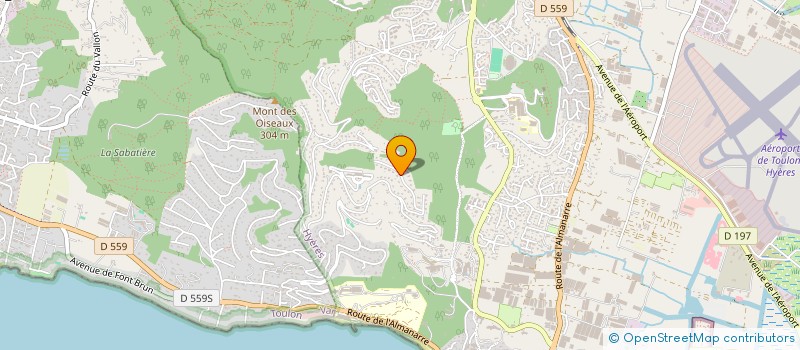 localisation de l'entreprise CA HOLDING SPORT à HYERES