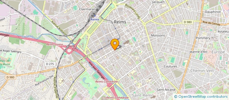 localisation de l'entreprise CA I-CASH  REIMS