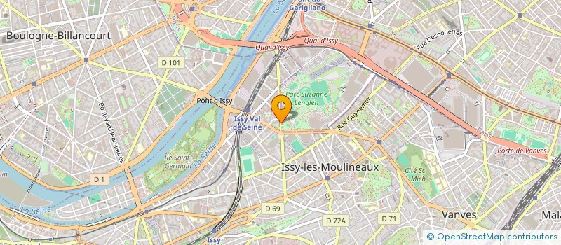 localisation de l'entreprise CA IMMO à ISSY-LES-MOULINEAUX