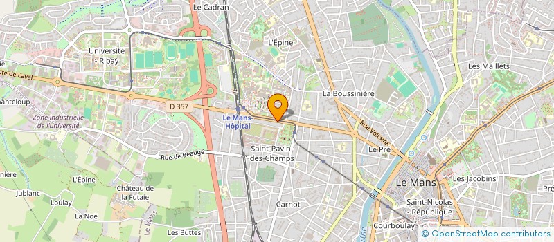 localisation de l'entreprise CA IMMOBILIER  LE MANS