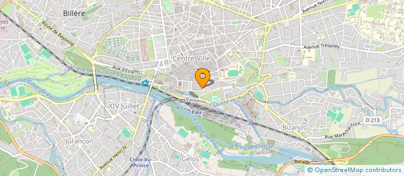 localisation de l'entreprise CA INVEST à PAU