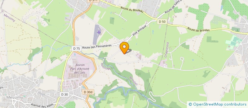 localisation de l'entreprise CA INVEST  BRINDAS