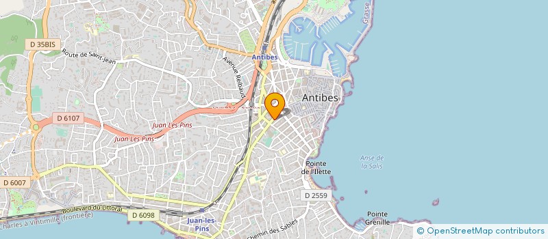 localisation de l'entreprise CA-JU  ANTIBES