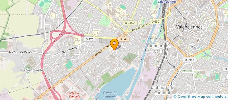 localisation de l'entreprise CA.LM IMMOBILIER  VALENCIENNES