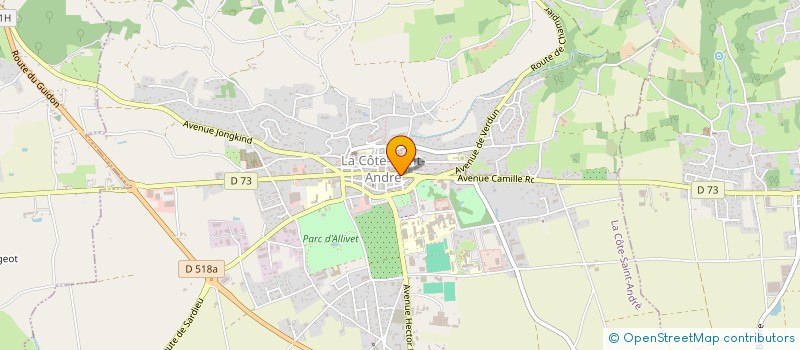 localisation de l'entreprise CA LOC CAM CTRE EST COTE VIRIVILLE  LA COTE-SAINT-ANDRE