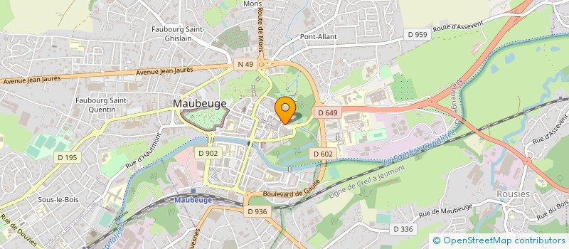 localisation de l'entreprise CA MAUBEUGE VAL DE SAMBRE à MAUBEUGE