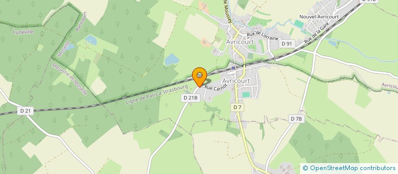 localisation de l'entreprise CA.MEISSE  AVRICOURT