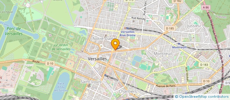 localisation de l'entreprise CA'NALETTO à VERSAILLES