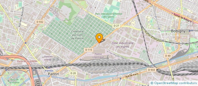 localisation de l'entreprise CA NEGOC  BOBIGNY