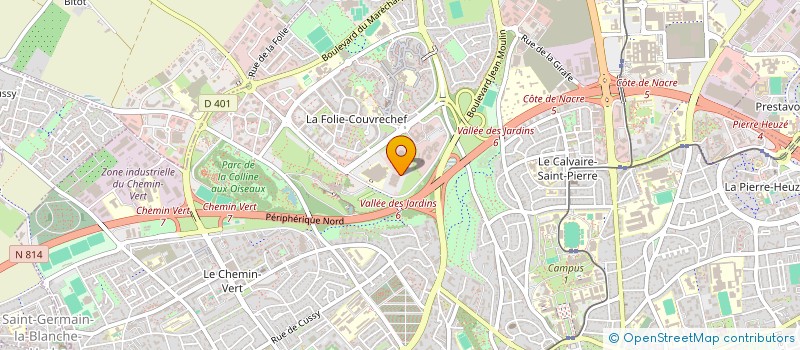 localisation de l'entreprise CA NORMANDIE IMMOBILIER à CAEN