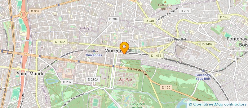 localisation de l'entreprise CA NOUS EMBALLE à VINCENNES