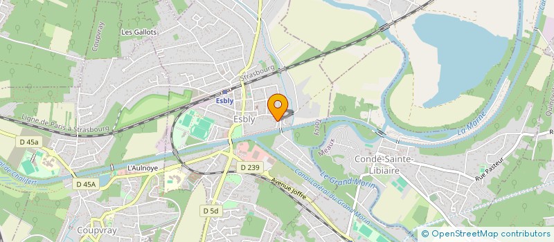 localisation de l'entreprise CA PART EN PROD à ESBLY