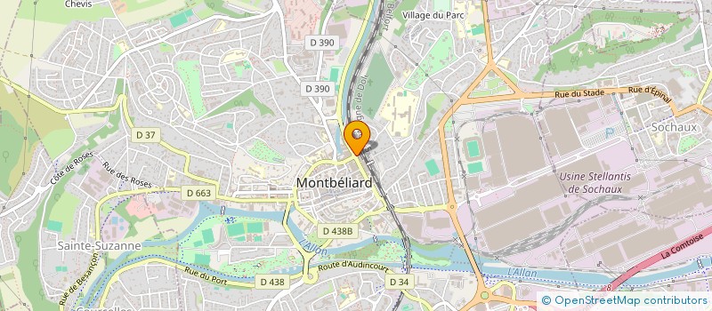 localisation de l'entreprise CA PAYS DE MONTBELIARD AGGLOMERATION à MONTBELIARD