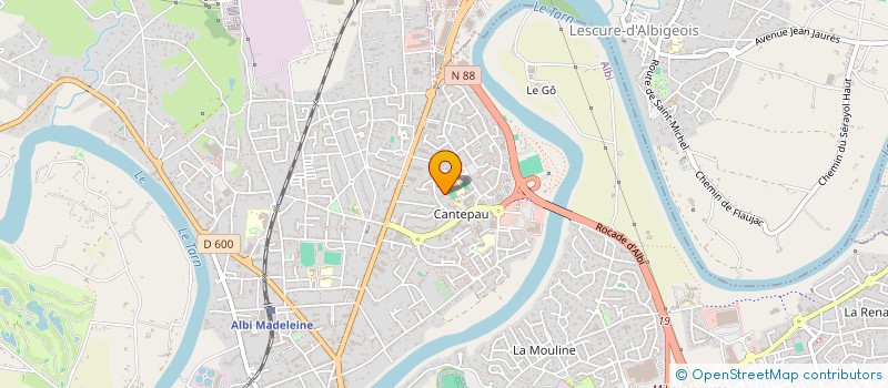 localisation de l'entreprise CA-PE-WINNERS SARL à ALBI