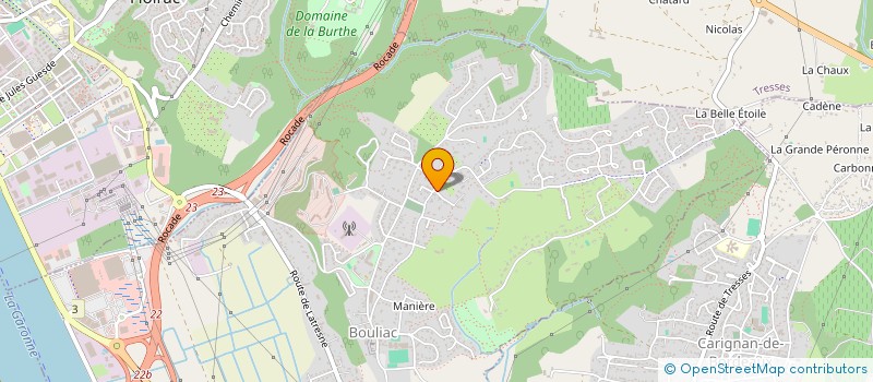 localisation de l'entreprise CA PETILLE  BOULIAC