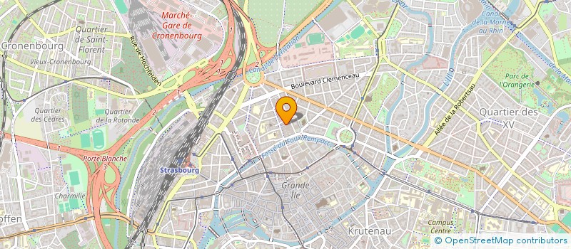 localisation de l'entreprise CA-PURPLE 2  STRASBOURG