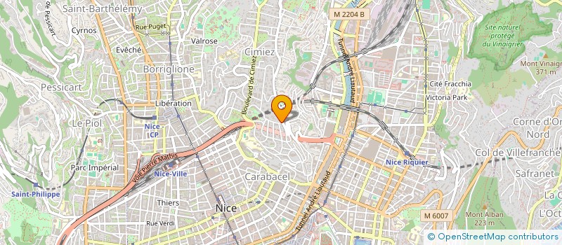 localisation de l'entreprise CA-RE  NICE