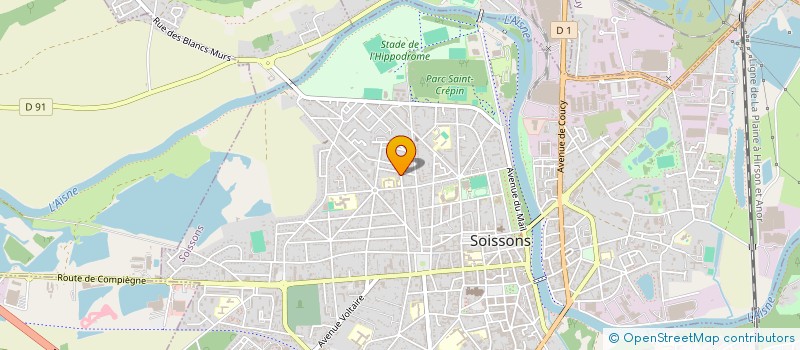 localisation de l'entreprise CA.RI.CO. à SOISSONS