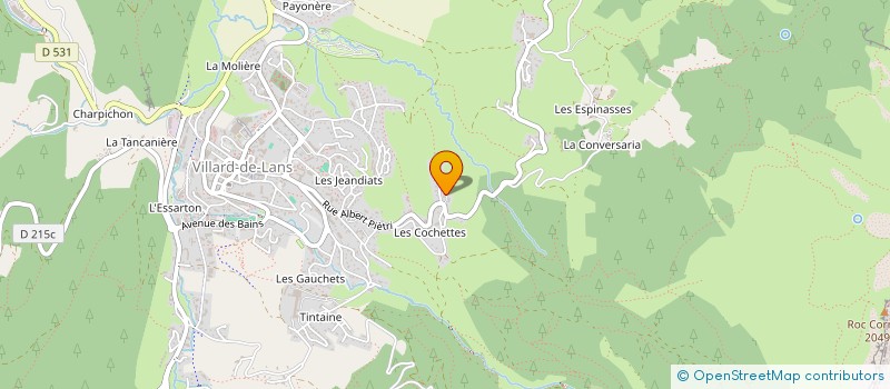 localisation de l'entreprise CA ROULE  LE GRAND-BORNAND