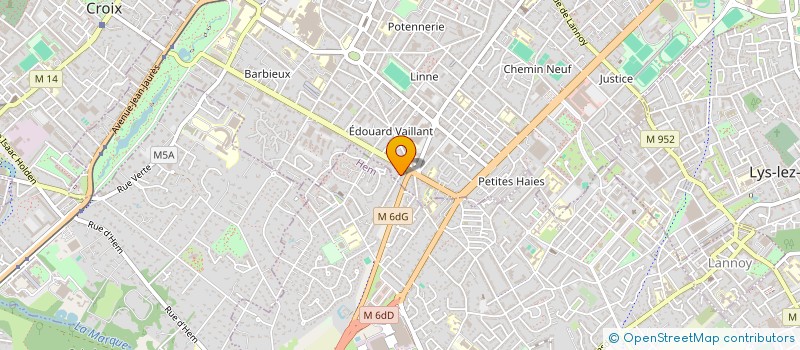 localisation de l'entreprise CA ROULE  ROUBAIX