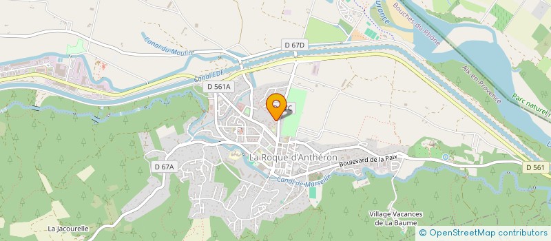 localisation de l'entreprise CA ROULE POUR THOMAS  LA ROQUE-D'ANTHERON