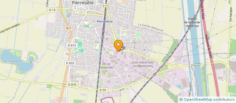 localisation de l'entreprise CA.SA. DISTRIBUTION à PIERRELATTE