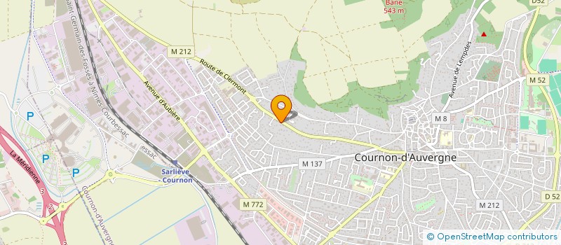 localisation de l'entreprise CA SATIUGHA  COURNON-D'AUVERGNE