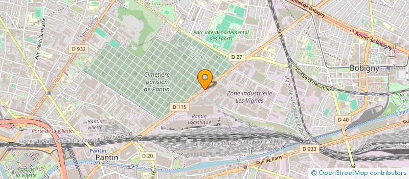 localisation de l'entreprise CA TEXT à BOBIGNY