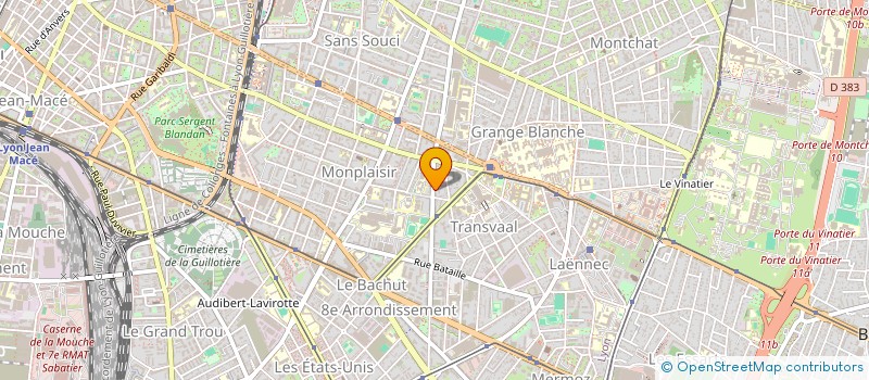 localisation de l'entreprise CA-TI NLG  LYON