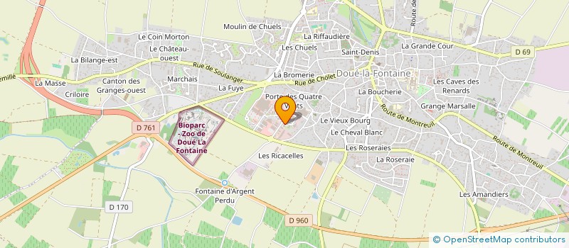 localisation de l'entreprise CA TURBINE à DOUE-EN-ANJOU