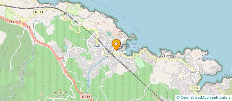 localisation de l'entreprise CA VA CHEMAR à COLLIOURE