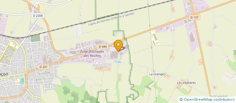 localisation de l'entreprise CA VA T CHAUSSURE à LUCON