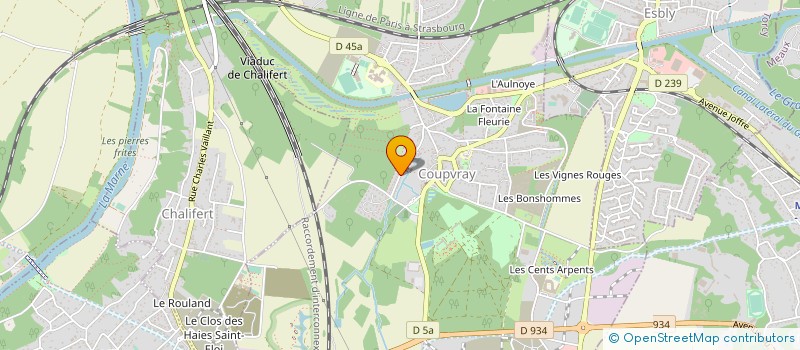 localisation de l'entreprise CA VAL D'EUROPE AGGLOMERATION  CHESSY