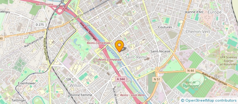 localisation de l'entreprise CA VOIR  REIMS