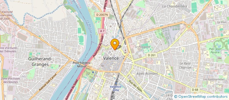 localisation de l'entreprise CA VOUS AIDE  VALENCE