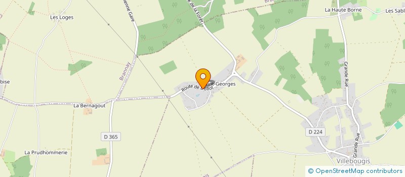 localisation de l'entreprise CA2  VILLEBOUGIS