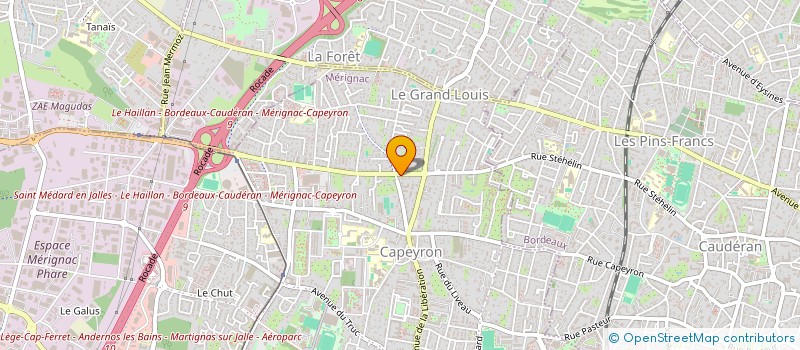 localisation de l'entreprise CA2%  MERIGNAC