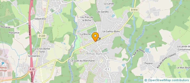 localisation de l'entreprise CA2+ PHARMA  RILHAC-RANCON