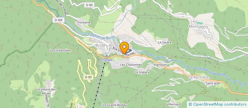 localisation de l'entreprise CA2B  BRIDES-LES-BAINS