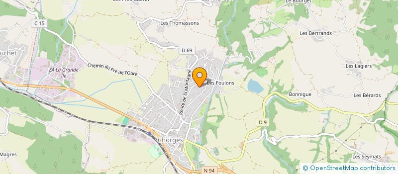 localisation de l'entreprise CA2G à CHORGES