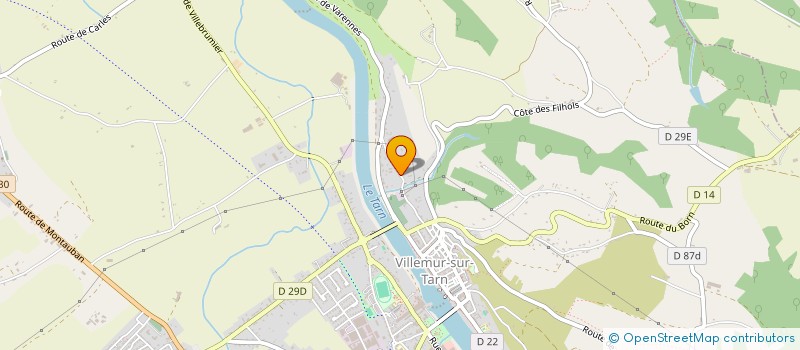 localisation de l'entreprise CA2J2L  VILLEMUR SUR TARN