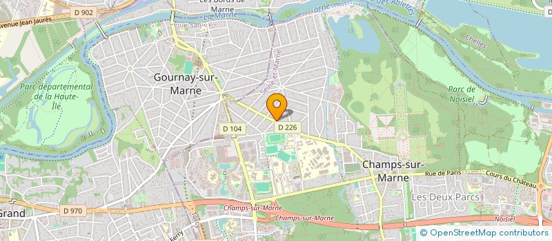 localisation de l'entreprise CA2K  CHAMPS-SUR-MARNE