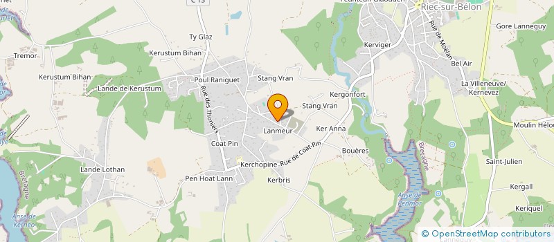 localisation de l'entreprise CA2T  RIEC-SUR-BELON