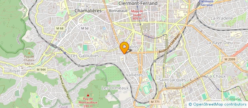 localisation de l'entreprise CAAD  CLERMONT-FERRAND