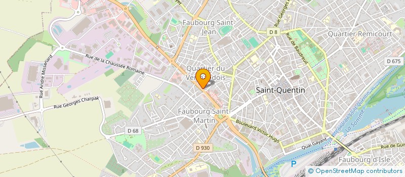 localisation de l'entreprise CAADEX EXTERNALISATION à SAINT-QUENTIN