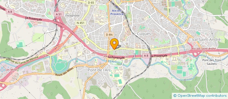 localisation de l'entreprise CAALYE à AIX-EN-PROVENCE