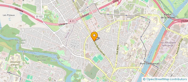 localisation de l'entreprise CAAM à ANGERS
