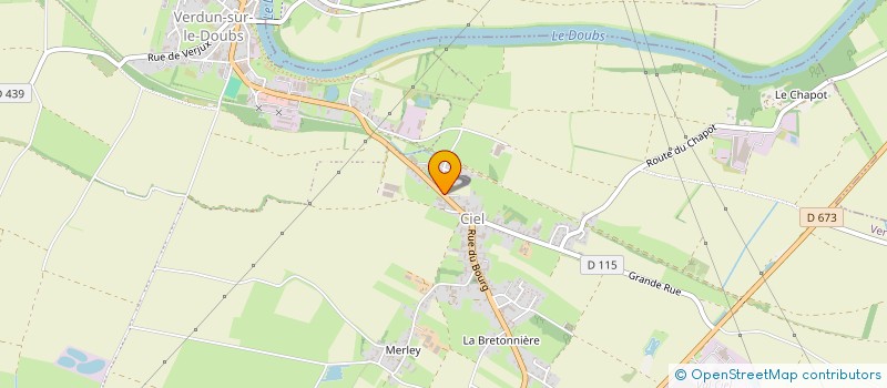 localisation de l'entreprise CAAM  SAUNIERES