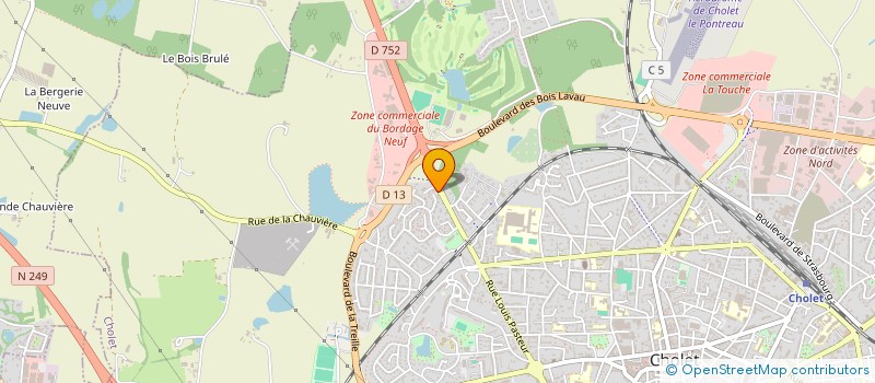 localisation de l'entreprise CAAP HOLDING à CHOLET